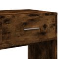 vidaXL Toaletný stolík so zrkadlom dymový dub 80x39x80 cm