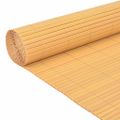 vidaXL Záhradný plot Žltá 150 x 500 cm PVC