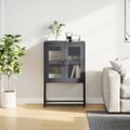 vidaXL Highboard Antracit 68x39x107 cm Oceľ