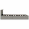 vidaXL Hydraulický posteľný rám+úložný priestor, látka 100x200 cm