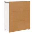 vidaXL Vysoká skrinka biela 83x41,5x100 cm borovicový masív