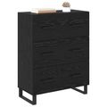 vidaXL Servírovacia skriňa Čierny dub 69,5 x 34 x 90 cm