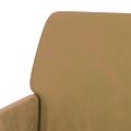 vidaXL Lavička hnedá 108x79x79 cm zamat