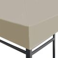 vidaXL Strieška na altánok 310 g/m² 3x3 m, béžová