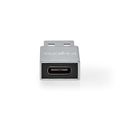 Adaptér NEDIS CCGB60925GY USB-A (M) - USB-C (F) 3.2 čierny