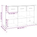 vidaXL Komoda dub sonoma 100x30x59,5 cm spracované drevo