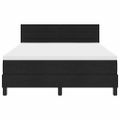 vidaXL Posteľ s pružinovým rámom Čierny 160 x 200 cm látka