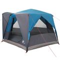 vidaXL Stany pre 5 osôb so strechou Modrá a šedá 333 x 317 x 194 cm