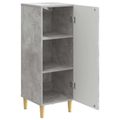 vidaXL Servírovacia skriňa Betónovo sivá 33 x 34,5 x 90 cm