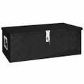 vidaXL Úložný box čierny 80x39x30 cm hliník