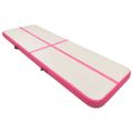 vidaXL Nafukovacia žinenka s pumpou 400x100x20 cm, PVC, ružová