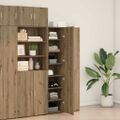 vidaXL Highboard Remeselný dub 40 x 42,5 x 185 cm
