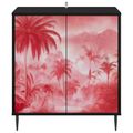 vidaXL Servírovacia skriňa AACHEN Čierny dub 69 x 33 x 76 cm