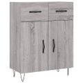 vidaXL Vysoká skrinka sivý dub sonoma 69,5x34x180 cm spracované drevo