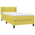 vidaXL Boxspring posteľ s matracom zelená 100x200 cm látka