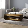 vidaXL Konferenčný stolík medovo-hnedý 110x50x33,5 cm borovicový masív