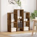 vidaXL Servírovacia skriňa Dymová dub 90 x 30 x 90 cm