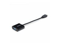 Startech HDMI to VGA Adapter, 1080p, Active Video Converter - Video adaptér - HDMI s pinmi (male) do HD-15 (VGA) so zdierkami (female) - 18.95 cm - čierna - podpora 1080p, aktívny, napájanie z autobusu