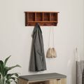vidaXL Vešiak Hnedá 70 x 11 x 27 cm Masívne mahagónové drevo