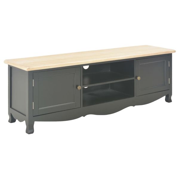 vidaXL TV stolík čierny 120x30x40 cm drevený