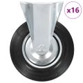 vidaXL 16 ks pevné kolieska 200 mm