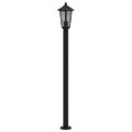vidaXL Vonkajšia stojaca lampa čierna 120 cm nehrdzavejúca oceľ