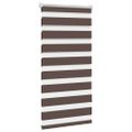vidaXL Zebrová roleta 80,9x150 cm Šírka látky 76,7 cm, kávová