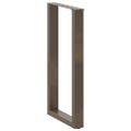 vidaXL Nohy barového stola v tvare U, 2 ks, prírodná oceľ, 40 x (90-91) cm, oceľ