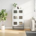 vidaXL Highboard White 68x39x123 cm Oceľ