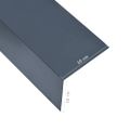 vidaXL Lišty v tvare L 90° 5 ks, hliník, antracitové 170cm, 100x100 mm