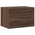 vidaXL Uzavretý box na stelivo, hnedý dub 60x40x40cm, kompozitné drevo