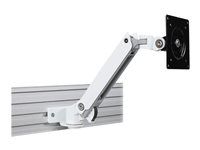 Montážna sada (kĺbové rameno, rail adapter) - pre LCD displej - biela - veľkosť obrazovky: až 34"