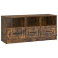 vidaXL TV skrinka Dymový dub 102 x 34,5 x 47 cm Kompozitné drevo