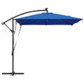 vidaXL Slnečník 249 x 249 x 250 cm Polyester a hliník Azurblue