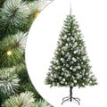 vidaXL Umelý vianočný stromček s umelým snehom 300 LED Teplá biela