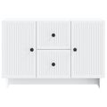 vidaXL Servírovacia skriňa Biela 89 x 34,5 x 60 cm Kompozitné drevo