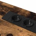vidaXL Stôl Dymová dub 100 x 50 x 86,5 cm Kompozitné drevo