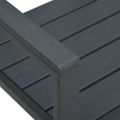 vidaXL Záhradná lavička 120 cm, HDPE, sivá, drevený vzhľad