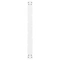 vidaXL Nohy k jedálenskému stolu, biele, 2 ks, 100 x (72-73) cm, oceľové