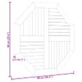 vidaXL Stolová doska 90x90x2,5 cm osemuholník masívne teakové drevo