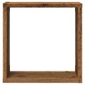 vidaXL Nástenné poličky v tvare kocky 6 ks 30x15x30cm kompozitné drevo