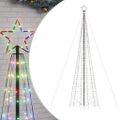 vidaXL LED vianočný stromček s hrotmi 1534 LED farebné 500 cm