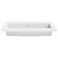 vidaXL Granitové umývadlo 600x450x120 mm biele