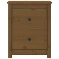 vidaXL Nočný stolík medovohnedý 50x35x61,5 cm masívne borovicové drevo