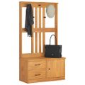 vidaXL Halový strom SANDNES 87x40x159,5 cm masívna borovica