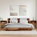 vidaXL Nočné stolíky 2 ks staré drevo 50x32x60 cm kompozitné drevo