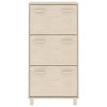 vidaXL Skrinka na topánky HAMAR, medovo hnedá 59,5x35x117 cm, borovica