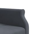 vidaXL Pohovka v tvare L tmavosivá 271x140x70 cm zamat