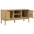 vidaXL TV skrinka FLORO voskovohnedá 114x43x55 cm borovicový masív
