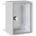 vidaXL Ovládacia skriňa Sivá 28 x 13 x 28 cm ABS plast